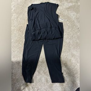 Black jogger jumpsuit